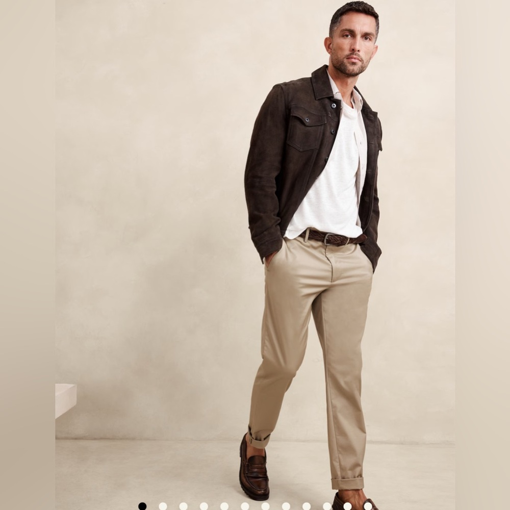 BANANA REPUBLIC | CORE TEMP Slim Fit CHINO in Copper